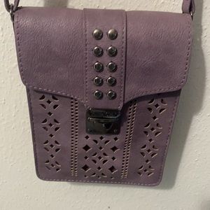 Purple MINICAT Small Crossbody Bag